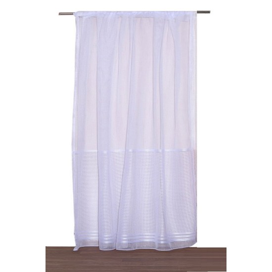 Κουρτίνα με Τρέσα Curtains 2462 White Διχτάκι Viopros (280x270) 1Τεμ