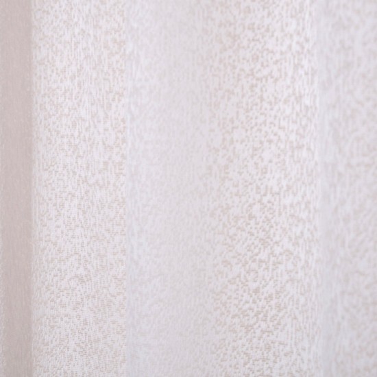 Κουρτίνα με Τρέσα Curtains 1070 Ecru Τούλι Jacquard Viopros (140x270) 1Τεμ