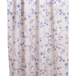 Κουρτίνα με Τρέσα Dinner Ρούμπι Blue Loneta Viopros (140x270) 1Τεμ