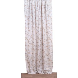 Κουρτίνα με Τρέσα Dinner Ρούμπι Beige Loneta Viopros (140x270) 1Τεμ