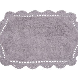 Πατάκι Μπάνιου Bathmats Τάνια Grey Cotton Viopros (45x75) 1Τεμ