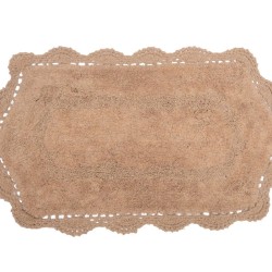 Πατάκι Μπάνιου Bathmats Τάνια Beige Cotton Viopros (45x75) 1Τεμ