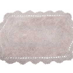 Πατάκι Μπάνιου Bathmats Τάνια Ecru Cotton Viopros (45x75) 1Τεμ