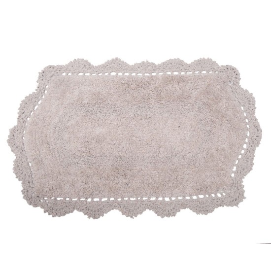 Πατάκι Μπάνιου Bathmats Τάνια Ecru Cotton Viopros (45x75) 1Τεμ