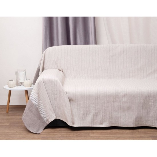 Ριχτάρι Πολυθρόνας Throws 1967 Beige Viopros (170x170) 1Τεμ