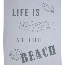 Πετσέτα Θαλάσσης Παρεό Beach Towels Σάντυ Grey Cotton Viopros (97x175) 1Τεμ