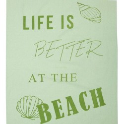 Πετσέτα Θαλάσσης Παρεό Beach Towels Σάντυ Green Cotton Viopros (97x175) 1Τεμ