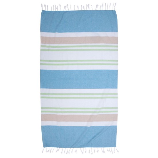 Πετσέτα Θαλάσσης Παρεό Beach Towels Ηλιάνα L.Blue Cotton Viopros (97x175) 1Τεμ