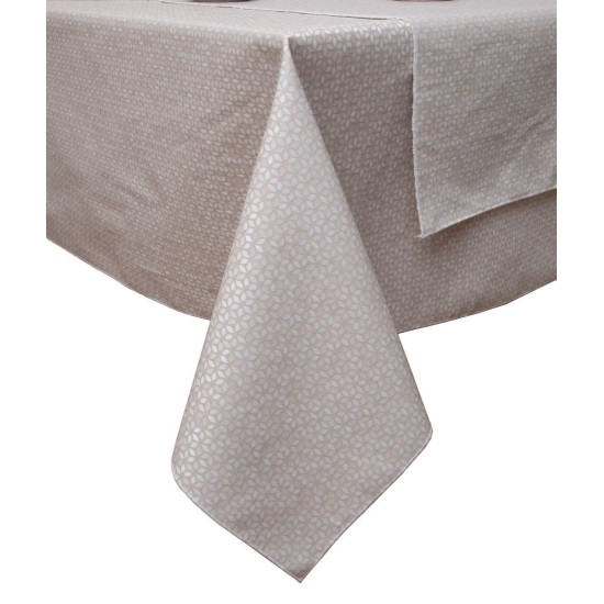 Τραπεζομάντηλο Αλέκιαστο Dinner Ideas Korina Beige Jacquard Viopros (140x180) 2Τεμ