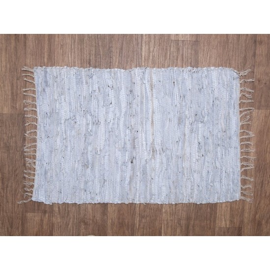 Χαλάκι Δερμάτινο Βραδύκαυστο 8 L.Grey Viopros (60x90) 1Τεμ