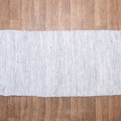 Χαλάκι-Διάδρομος Δερμάτινο Βραδύκαυστο 8 L.Grey Viopros (65x135) 1Τεμ