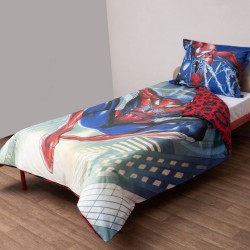 Παπλωματοθήκη Παιδική Μονή Σετ Disney Spiderman 51 Cotton Viopros (160x200) 2Τεμ