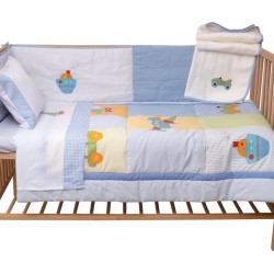 Σετ Κούνιας Baby 4551 Απλικέ Viopros 6Τεμ