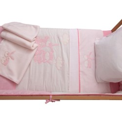 Σετ Κούνιας Baby 4552 Απλικέ Viopros 6Τεμ