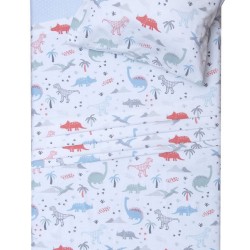 Παπλωματοθήκη Βρεφική Φανελένια Κούνιας Σετ Kids Flannels 2641 Cotton Viopros (120x160) 2Τεμ