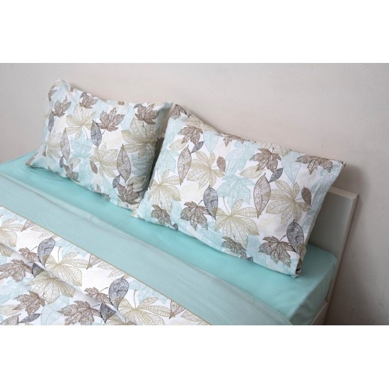 Σεντόνια Φανελένια Μονά Σετ 2545 Mint Flannels Cotton Viopros (165x270) 3Τεμ