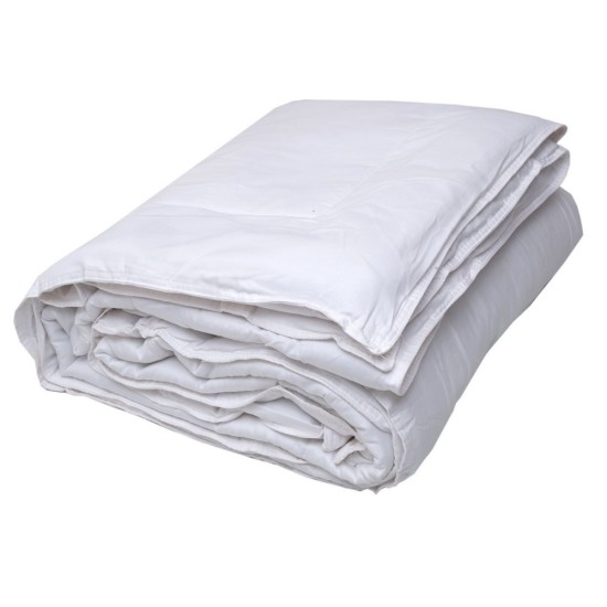 Πάπλωμα Μονό White 300gsm Satin Cotton Viopros (160x240) 1Τεμ