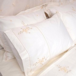 Σεντόνια Νυφικά Με Κέντημα Υπέρδιπλα Wedding Time 3330 Ecru Cotton Viopros (240x260) 4Τεμ
