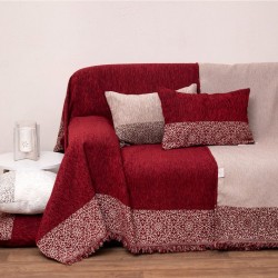 Ριχτάρι Τετραθέσιου Throws 2212 Bordeaux Chinille Viopros (180x320) 1Τεμ