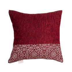Διακοσμητική Μαξιλαροθήκη Throws 2212 Bordeaux Chinille Viopros (42x42) 1Τεμ