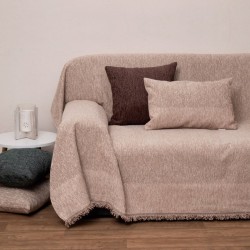 Ριχτάρι Τριθέσιου Throws 2213 Beige Chinille Viopros (180x280) 1Τεμ
