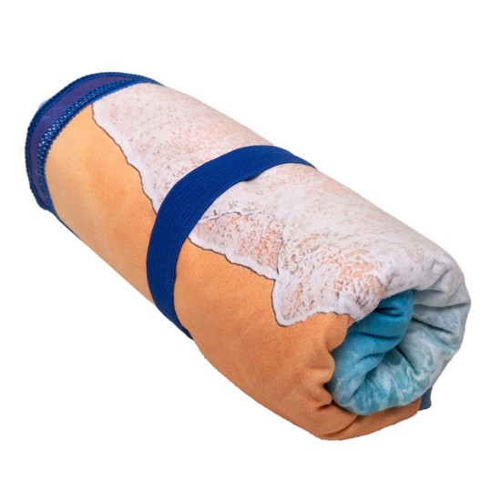 Πετσέτα Θαλάσσης Microfiber Με Ψηφιακή Εκτύπωση 281 Viopros (90x160) 1Τεμ
