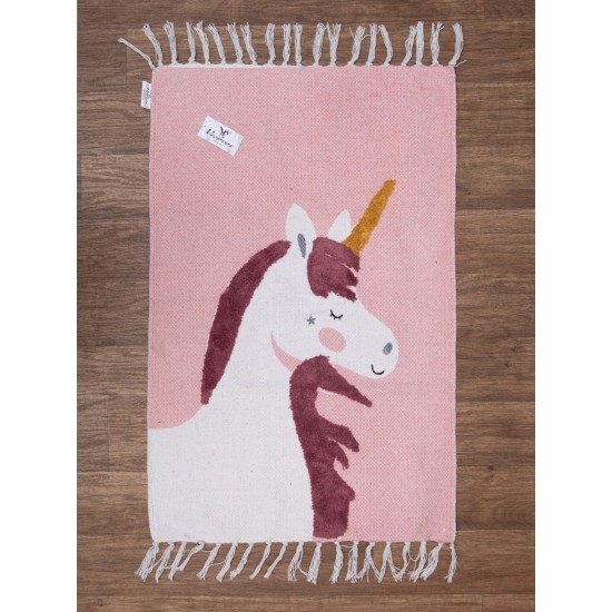 Χαλάκι Παιδικό Kids Rugs Μονόκερος Cotton Viopros (60x90) 1Τεμ
