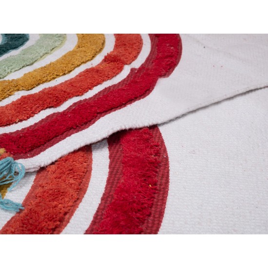Χαλάκι Παιδικό Kids Rugs Ουράνιο Τόξο Cotton Viopros (60x90) 1Τεμ