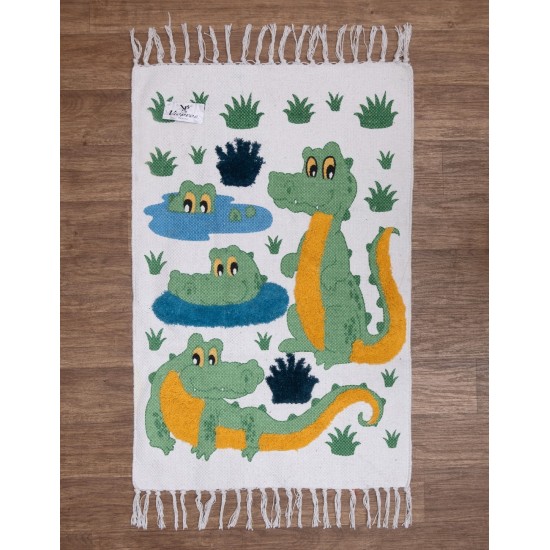 Χαλάκι Παιδικό Kids Rugs Κροκόδειλος Cotton Viopros (60x90) 1Τεμ Χαλάκι Παιδικό Kids Rugs Κροκόδειλος Cotton Viopros (60x90) 1Τεμ