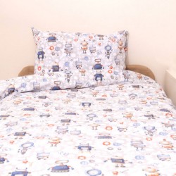 Κουβερλί Κούνιας Bebe Ρομπότ Cotton Viopros (120x160) 1Τεμ