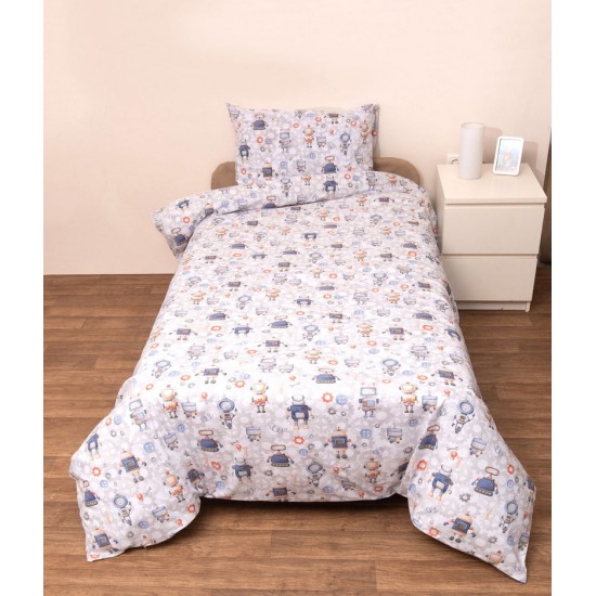 Πάντα Κούνιας Bebe Ρομπότ Cotton Viopros (40x165) 1Τεμ Πάντα Κούνιας Bebe Ρομπότ Cotton Viopros (40x165) 1Τεμ