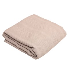 Κουβέρτα Πικέ Μονή Piquet Blankets Αλέξα Linen Cotton Viopros (160x240) 1Τεμ