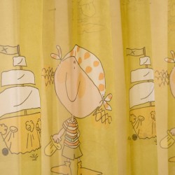 Κουρτίνα Παιδική Με Τρέσα Βουάλ Cuertains Κουρσάροι Green Viopros (280Πx270Υ) 1Τεμ