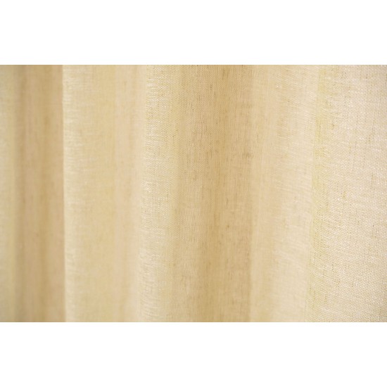 Κουρτίνα Με Τρέσα Γάζα Curtains 9290 Green Apple Viopros (140x270) 1Τεμ