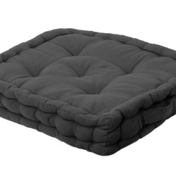 Μαξιλάρι Δαπέδου Modern Ideas 581-30 Black Cotton Viopros (40x40x8) 1Τεμ
