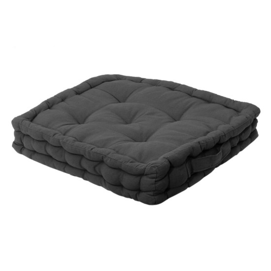 Μαξιλάρι Δαπέδου Modern Ideas 581-30 Black Cotton Viopros (40x40x8) 1Τεμ