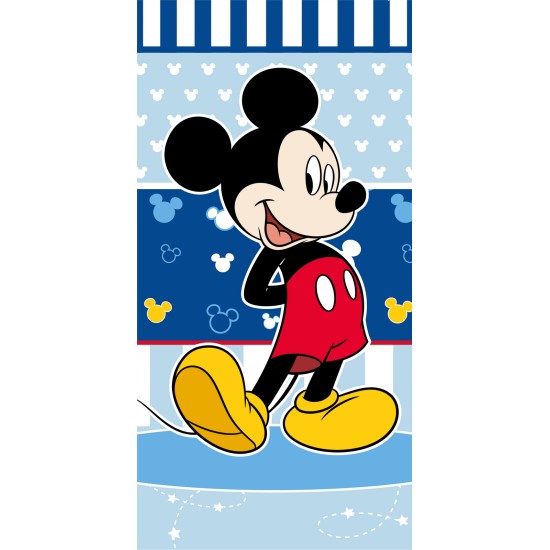 Πετσέτα Θαλάσσης Παιδική Mickey 16 Velour Cotton Viopros (70x140) 1Τεμ