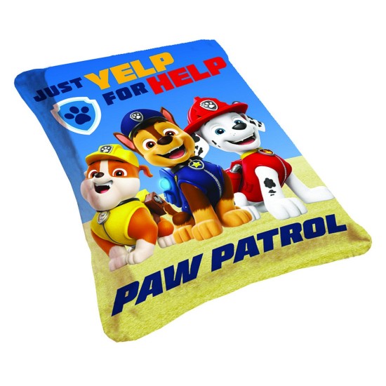 Κουβέρτα Fleece Βρεφική Κούνιας Bebe Heroes Paw Patrol 12 Cotton Viopros (100x150) 1Τεμ