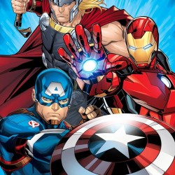 Κουβέρτα Fleece Βρεφική Κούνιας Bebe Avengers 12 Viopros (100x150) 1Τεμ