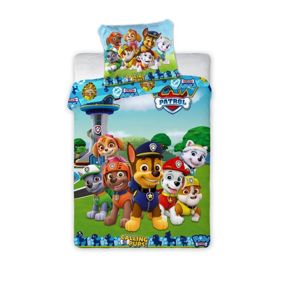 Παπλωματοθήκη Βρεφική Κούνιας Σετ Bebe Heroes Paw Patrol 60 Cotton Viopros (100x135 ) 2Τεμ