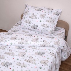 Κουβερλί Βρεφικό Κούνιας Bebe Γουλφ Cotton Viopros (120x160) 1Τεμ