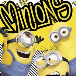 Κουβέρτα Fleece Βρεφική Κούνιας Bebe Minions 12 Viopros (100x150) 1Τεμ