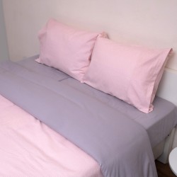 Σεντόνια Φανελένια Υπέρδιπλα Σετ 2553 Flannels Cotton Viopros (160x200+25 ) Με Λάστιχο 4Τεμ