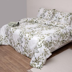 Κουβερλί Μονό Σετ Fresh Όλιβ Cotton Viopros (160x240) 2Τεμ