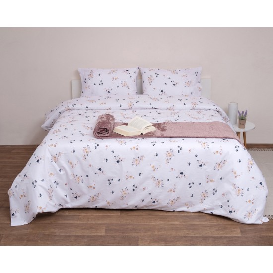 Παπλωματοθήκη Μονή Σετ Fresh Φλόραλ Cotton Viopros (160x240) 2Τεμ