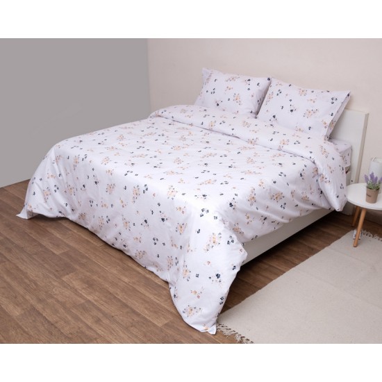Παπλωματοθήκη Μονή Σετ Fresh Φλόραλ Cotton Viopros (160x240) 2Τεμ