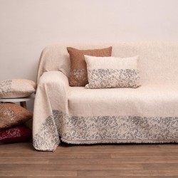Ριχτάρι Διθέσιου Throws 2216 Cream Jacquard Chenille Viopros (180x240) 1Τεμ