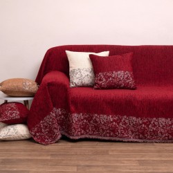 Διακοσμητική Μαξιλαροθήκη Pillows 2216 Bordeaux Jacquard Chenille Viopros (42x42) 1Τεμ