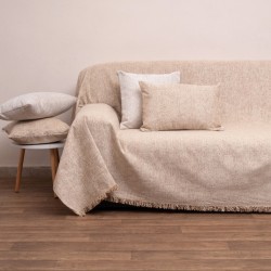 Ριχτάρι Διθέσιου Throws 2217 Sand Jacquard Chenille Viopros (180x240) 1Τεμ