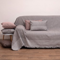 Διακοσμητική Μαξιλαροθήκη Pillows 2218 Grey Jacquard Chenille Viopros (42x42) 1Τεμ
